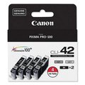 Canon ChromaLife100+ Ink 6384B008 (CLI-42), Black/Gray/Light Gray, PK4 6384B008